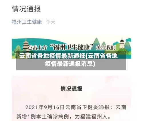 云南省各地疫情最新通报(云南省各地疫情最新通报消息)-第2张图片
