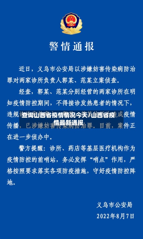查询山西省疫情情况今天/山西省疫情最新通报-第3张图片
