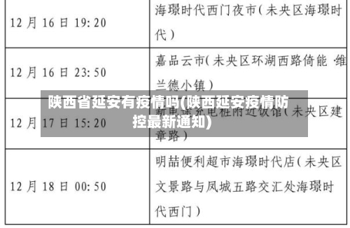 陕西省延安有疫情吗(陕西延安疫情防控最新通知)-第1张图片