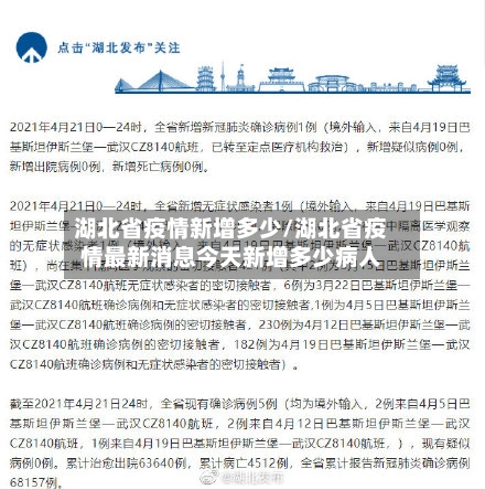 湖北省疫情新增多少/湖北省疫情最新消息今天新增多少病人-第1张图片