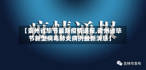 【贵州省毕节最新疫情通报,贵州省毕节新型病毒肺炎病例最新消息】-第1张图片