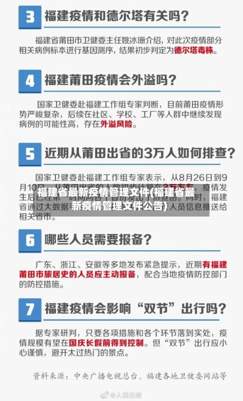 福建省最新疫情管理文件(福建省最新疫情管理文件公告)-第2张图片