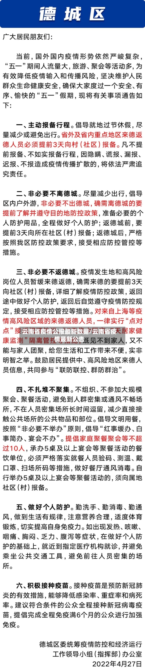 云南省疫情公报最新数据/云南省疫情最新公告-第1张图片