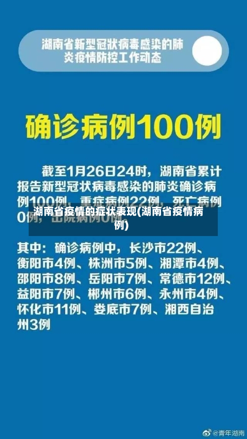 湖南省疫情的症状表现(湖南省疫情病例)-第1张图片