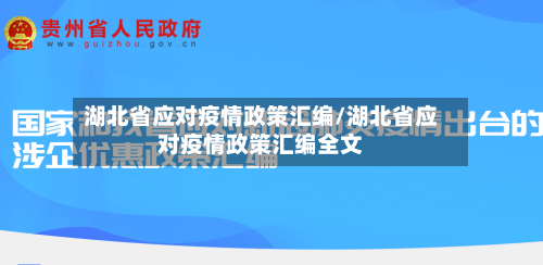 湖北省应对疫情政策汇编/湖北省应对疫情政策汇编全文-第1张图片