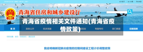 青海省疫情相关文件通知(青海省疫情政策)-第2张图片