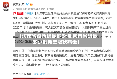 【河南省疫情确诊多少例,河南省确诊多少例新型冠状病毒】-第1张图片