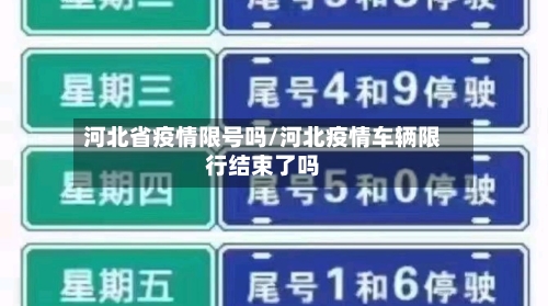 河北省疫情限号吗/河北疫情车辆限行结束了吗-第1张图片