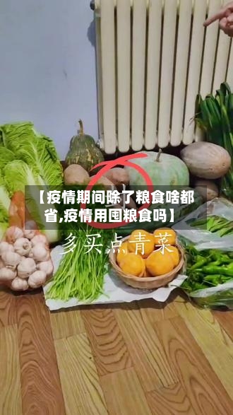 【疫情期间除了粮食啥都省,疫情用囤粮食吗】-第1张图片