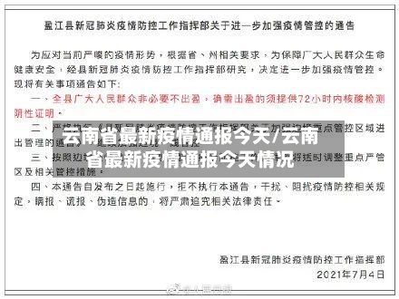 云南省最新疫情通报今天/云南省最新疫情通报今天情况-第2张图片