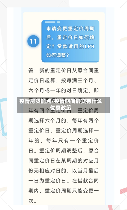 疫情房贷加点/疫情期间房贷有什么优惠政策-第1张图片