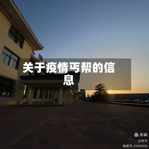 关于疫情丐帮的信息-第1张图片