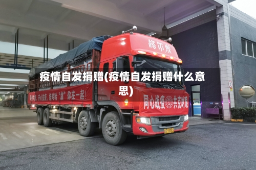 疫情自发捐赠(疫情自发捐赠什么意思)-第1张图片