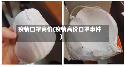 疫情口罩高价(疫情高价口罩事件)-第2张图片