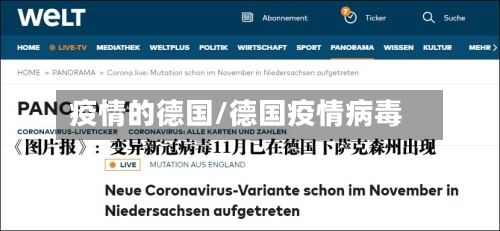 疫情的德国/德国疫情病毒-第1张图片