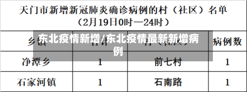 东北疫情新增/东北疫情最新新增病例-第2张图片