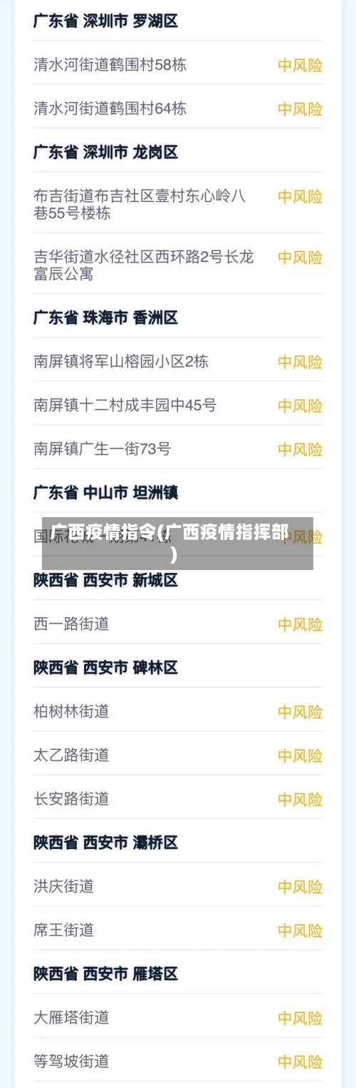 广西疫情指令(广西疫情指挥部)-第1张图片