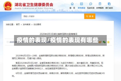 疫情的表现/疫情的表现有哪些-第3张图片