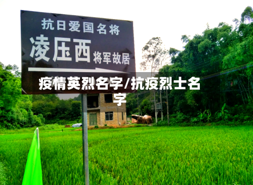 疫情英烈名字/抗疫烈士名字-第1张图片